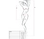 Passion Woman Bodystockings PASSION - WOMAN BS025 BODYSTOCKING BLACK DRESS STYLE ONE SIZE