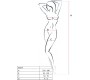 Passion Woman PASSION - WOMAN BS034 BODYSTOCKING BLACK ONE SIZE