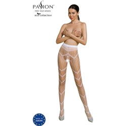 Passion Woman Garter & Stock PASSION - ECO COLLECTION BODYSTOCKING ECO S006 WHITE