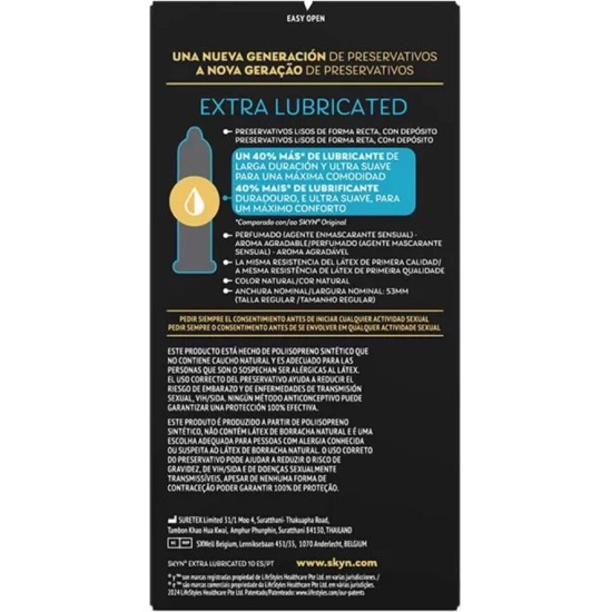 Skyn EXTRA LUBRICATED CONDOM 10 UNITS