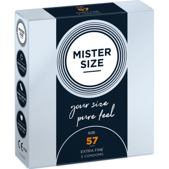 Mister Size CONDOM SIZE L 57 MM (3 UNITS)