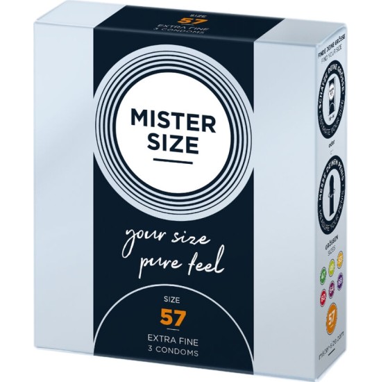 Mister Size CONDOM SIZE L 57 MM (3 UNITS)