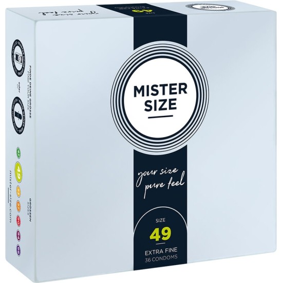 Mister Size CONDOM SIZE S 49 MM (36 UNITS)
