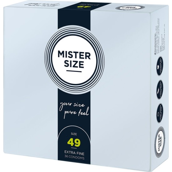 Mister Size CONDOM SIZE S 49 MM (36 UNITS)