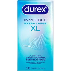 Durex Condoms DUREX - INVISIBLE CONDOMS XL 10 UNITS