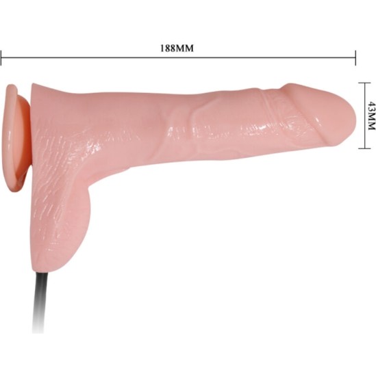 Baile Dildos BAILE - INFLATABLE REALISTIC DILDO WITH SUCTION CUP 15 CM