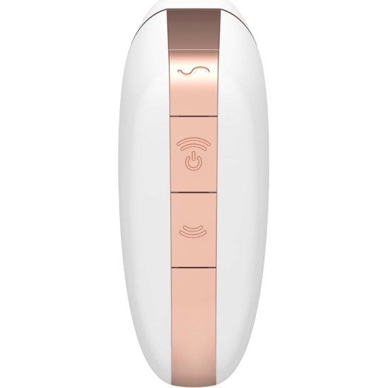 Satisfyer Connect SATISFYER - LOVE TRIANGLE AIR PULSE STIMULATOR & VIBRATOR WHITE