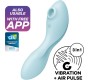 Satisfyer Connect SATISFYER - CURVY TRINITY 5 AIR PULSE STIMULATOR & VIBRATOR APP BLUE