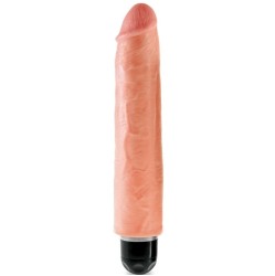 King Cock Loceklis 25.4 cm vibrējošs STIFFY - miesas krāsas