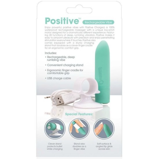 Screaming O RECHARGEABLE MASSAGER - POSITIVE - GREEN