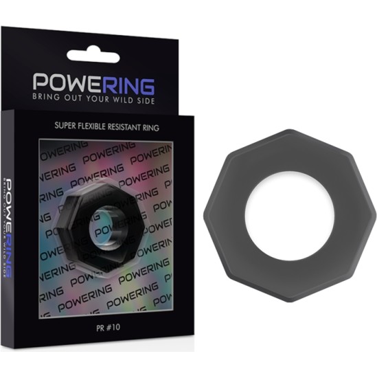 Powering SUPER FLEXIBLE AND RESISTANT PENIS RING 5CM PR10 melns