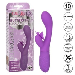 California Exotics " Taureņa" Dubultais vibrators violetā krāsā