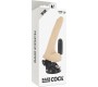 Basecock REALISTIC NATURAL REMOTE CONTROL VIBRATOR WITH TESTICLES 20 CM