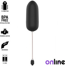 Online melnā krāsā ūdensdrošs vibrējoša ola