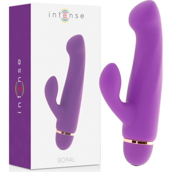 Intense Fun Vibrators ar klitora stimulātoru violets