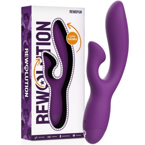 Rewolution Vibrators ar klitora stimulātoru