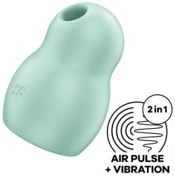 Satisfyer Air Pulse PRO GAISA PULSU STIMULATORS AR VIBRĀCIJU — zaļš