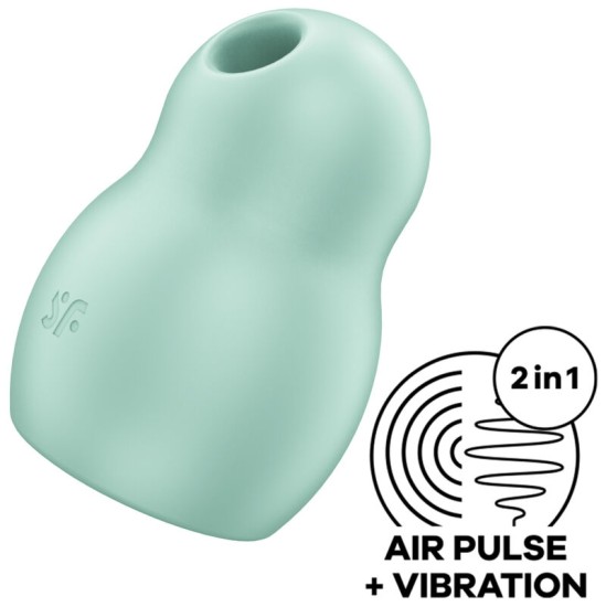 Satisfyer Air Pulse PRO GAISA PULSU STIMULATORS AR VIBRĀCIJU — zaļš
