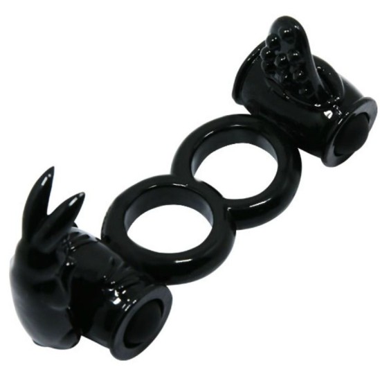 Baile For Him BAILE SWEET RING DOUBLE RING WITH DOUBLE RABBIT