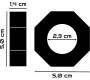 Powering Dzimumlocekļa gredzens 5CM PR10 melns