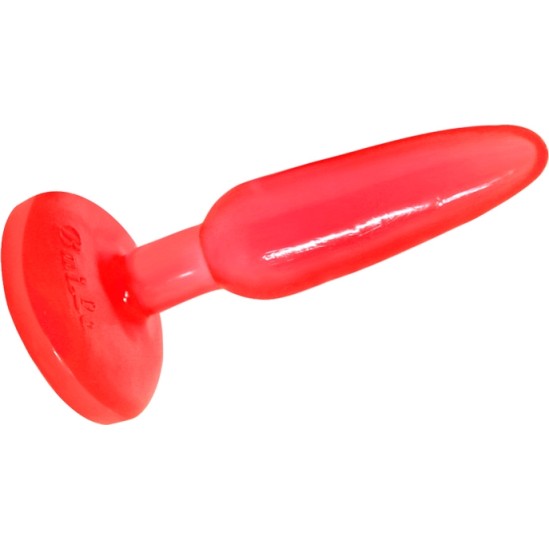 Baile Anal BAILE - sarkans SOFT TOUCH ANAL PLUG 14.2 CM