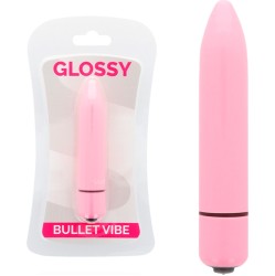 Glossy Stimulējošs vibrators tumši rozā