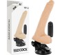 Basecock REALISTIC NATURAL REMOTE CONTROL VIBRATOR WITH TESTICLES 20 CM