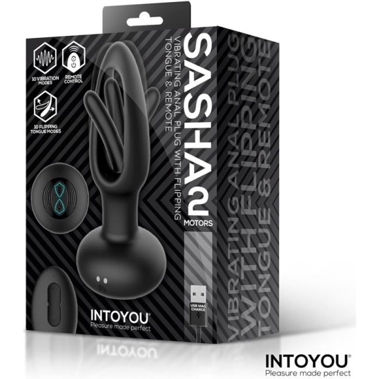 Intoyou Sasha Vibrating Plug with Flipping Tongue and Remote Control