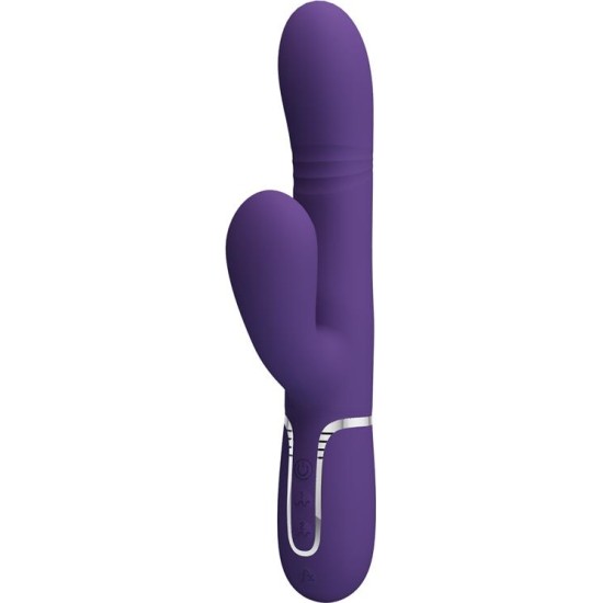 Prettylove Mariana Vibrator 4 in 1 Silicone Purple