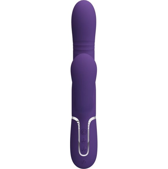 Prettylove Mariana Vibrator 4 in 1 Silicone Purple