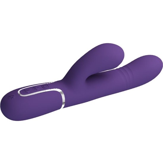 Prettylove Mariana Vibrator 4 in 1 Silicone Purple