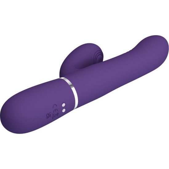 Prettylove Mariana Vibrator 4 in 1 Silicone Purple