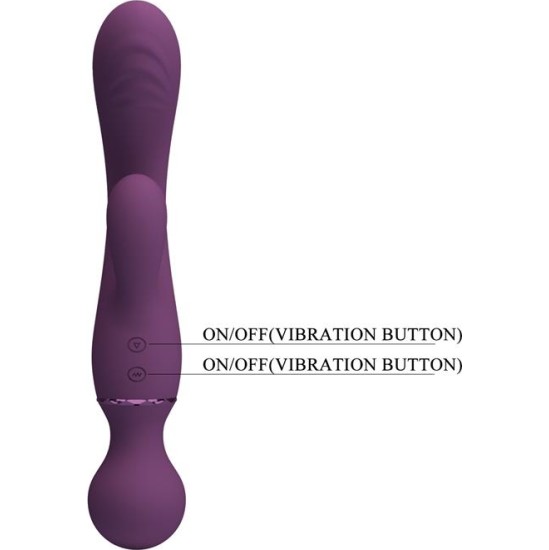 Prettylove All Roundet Viba and Massager 2 in 1