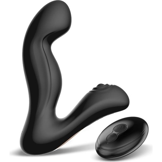 Action Convo Prostate Massager with Tapping and Finger Wiggle Function