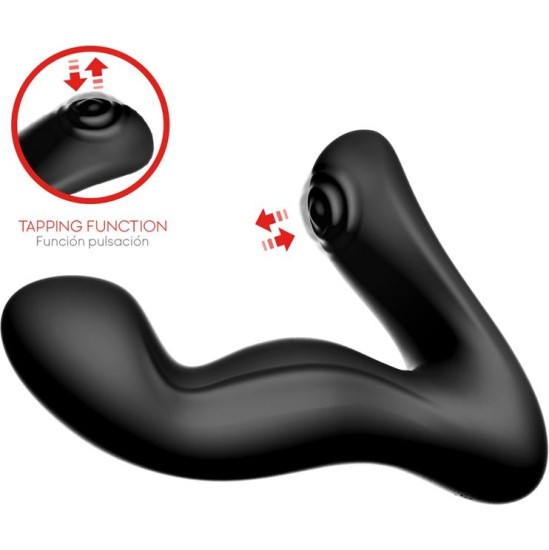 Action Convo Prostate Massager with Tapping and Finger Wiggle Function