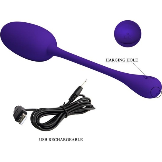 Prettylove Knucker Vibrating Egg Purple