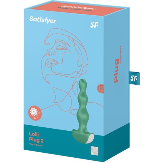 Satisfyer Butt Plug with Vibration Lolli Plug 2 Green