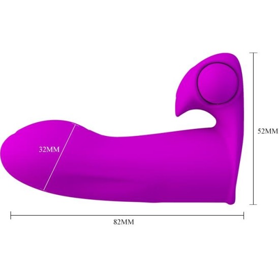 Prettylove Finger sleeve Stimulator Maxwell Pink