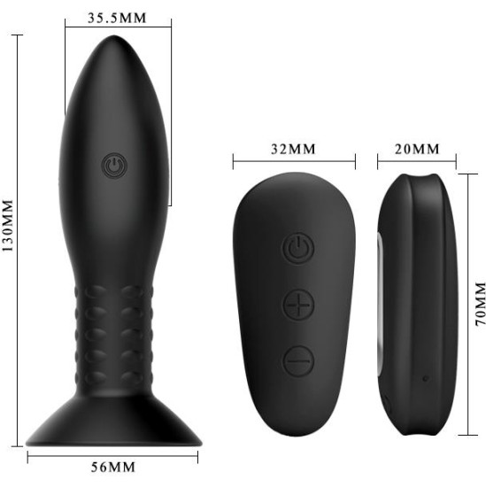 Mr Play Butt Plug with Vibration and Rotation