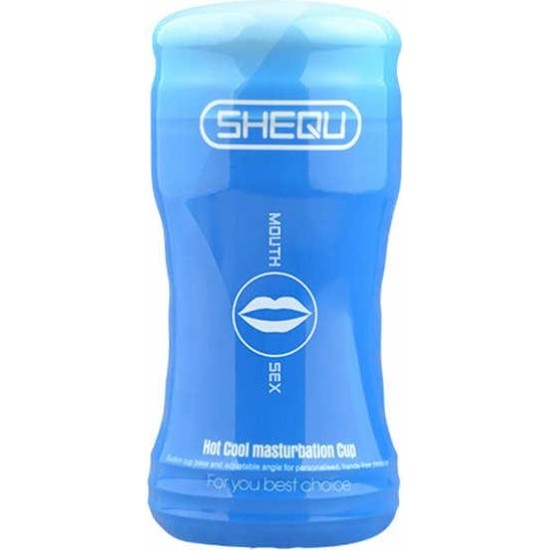 Shequ Male Masturbator Mouth Opening Blue