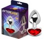 Afterdark Butt Plug with Heart Jewel Coraz?n Red Scarlet Size M