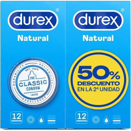 Durex Duplo Natural 12 ud