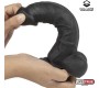 Liketrue Realistic Dildo Liquid Silicone Dual Layer 8 Black