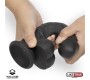 Liketrue Realistic Dildo Liquid Silicone Dual Layer 8 Black