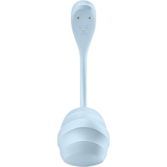Satisfyer Smooth Petal Panty Vibrator with APP Blue