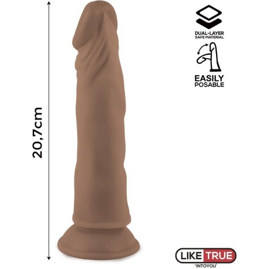 Liketrue Lenser Articulable-Posable Realistic Dildo 8 Brown