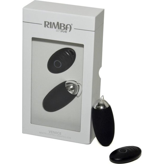 Rimba Toys Egg Vibrator with Remote Control Venice Black