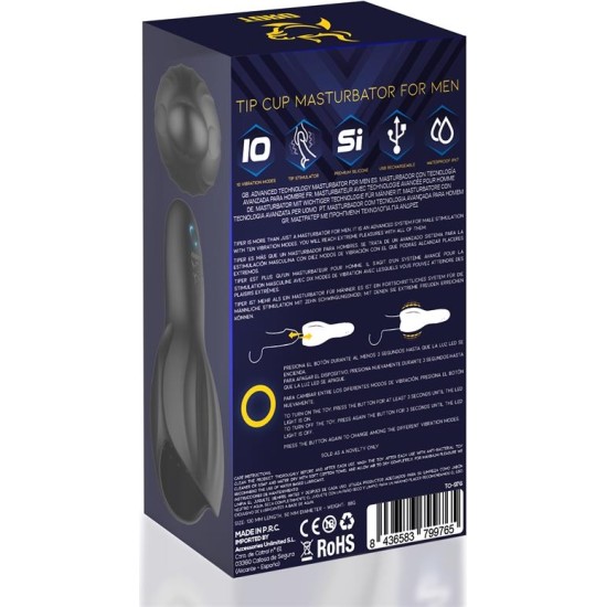 Minothor Tiper Tip Cup Masturbator for Men Silicone USB