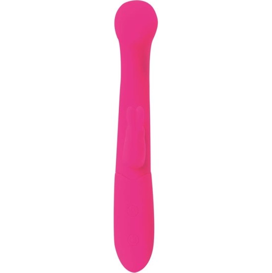 Goodies Cotton G-Spot and Rabbit Vibe USB Silicone Fuchsia
