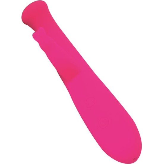 Goodies Cotton G-Spot and Rabbit Vibe USB Silicone Fuchsia